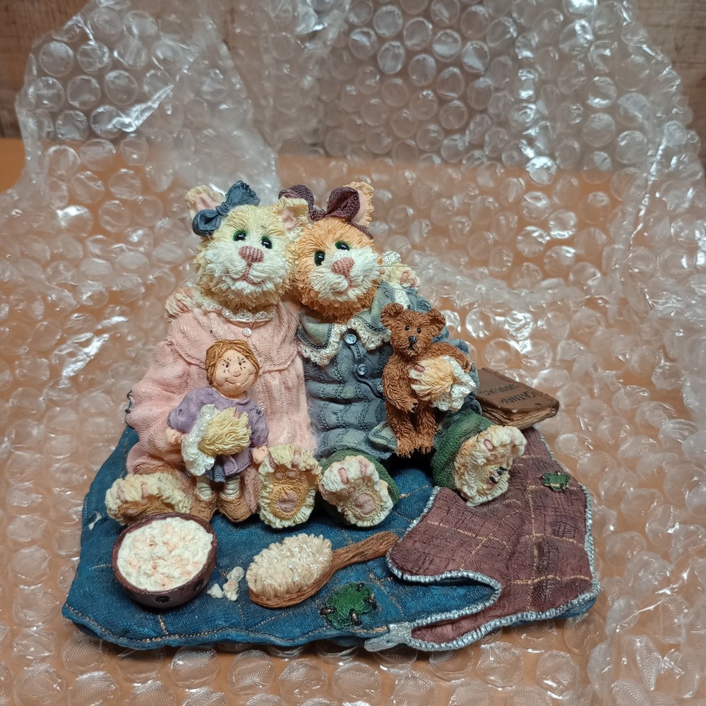 Boyds Bears Purrstone Catarina & Sassy Purrfect Friends Figurine 371011 Box